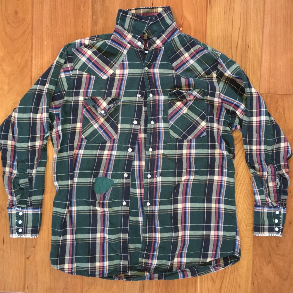 Plains Western Wear Plaid Shirt